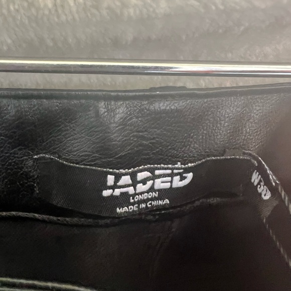 NWT Jaded London tattoo print vegan leather trousers - Picture 10 of 11